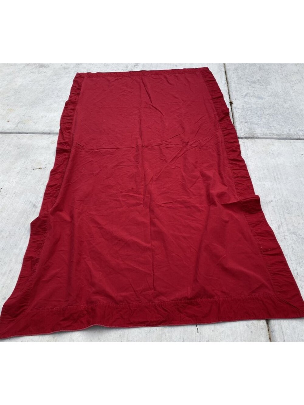 Christmas Tablecloth Red Velvet Target Ribbon Poinsettia Corner Applique Party